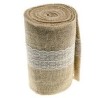 Chemin de table en toile de jute avec dentelle 14.5cmx5m