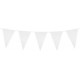 Guirlande triangle plastique, blanc, 46cm x 30 cm x 10m