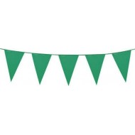 Kunststoff-Dreiecksgirlande, grün, 46 cm x 30 cm x 10 m