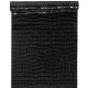Runner da tavolo in pelle scamosciata, 28x5m, nero
