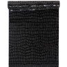 Runner da tavolo in pelle scamosciata, 28x5m, nero