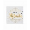 Papierservietten "Vive la retraite" 12,5x12,5 cm