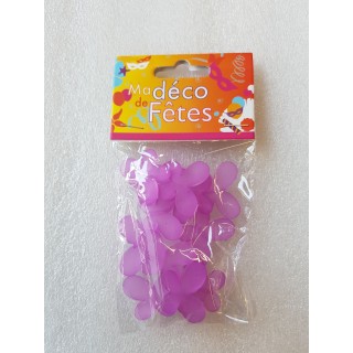 12 papillons satinées, 2cm,  lilas