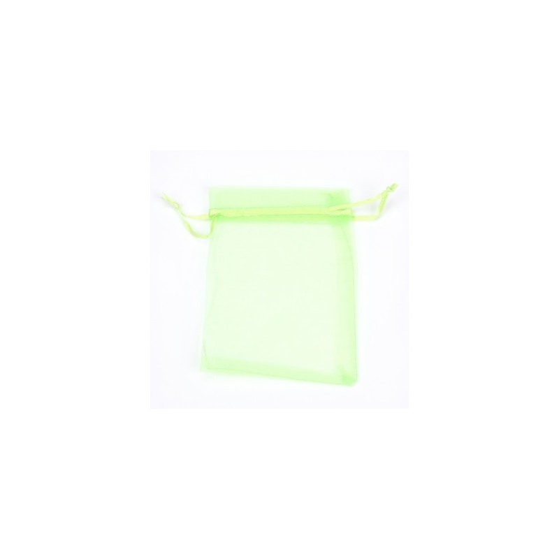 10 Organdybeutel, mint, 7.5 x 10 cm