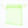 10 Sacchetti organza, menta, 7.5 x 10 cm