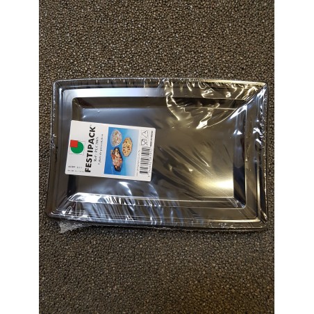 5 piatti per macelleria nera , 460 x310 x 17