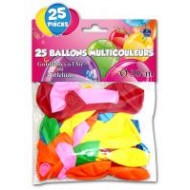 25 palloncini di colori assortiti, ø 23 cm