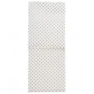4 Sachets à couverts, pois métallisé or 10x25cm