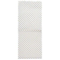 4 Besteckbeutel, metallische Goldpunkte 10x25cm