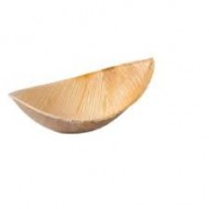 25 Coupelles "Bâteau" en feuilles de palmier, 11.5x6x2cm