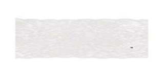 Chemin de table dentelle motif rose 17cmx5m, blanc