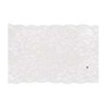 Chemin de table dentelle motif rose 17cmx5m, blanc