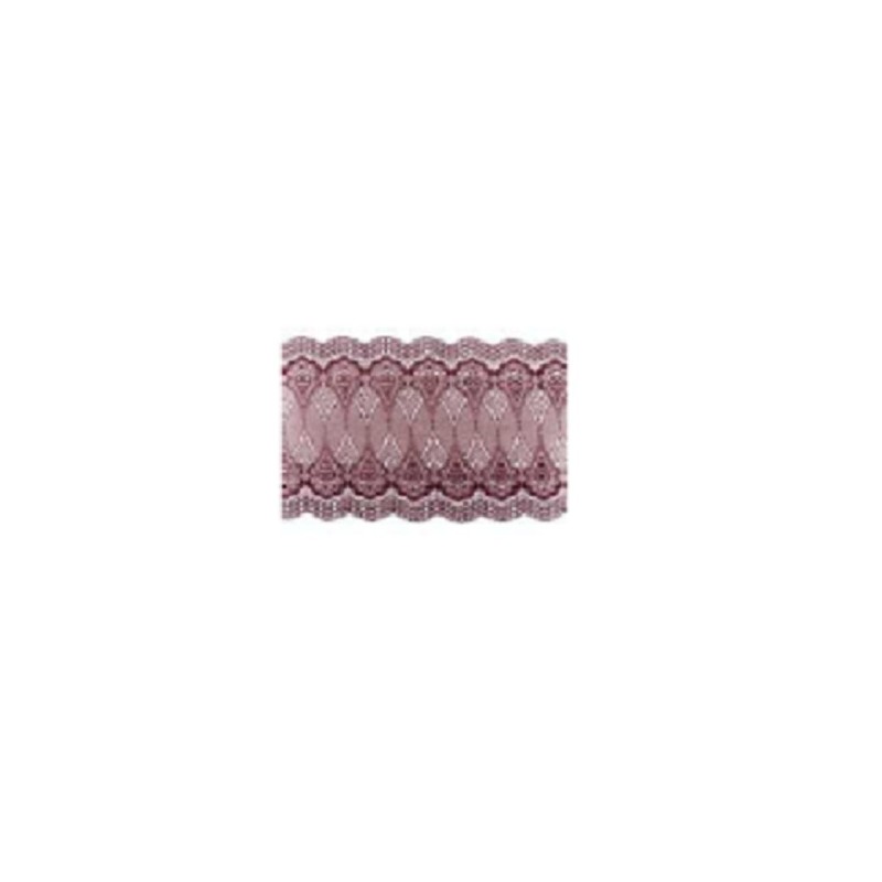 Chemin de table dentelle persan bordeaux, 18cm x 5m