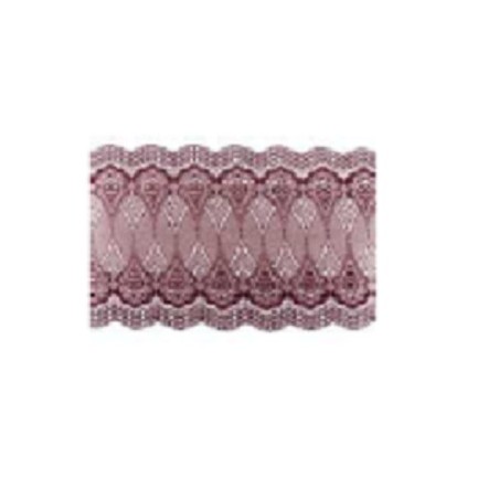 Chemin de table dentelle persan bordeaux, 18cm x 5m