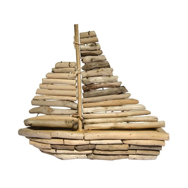 Nave di legno 28 cm x 28 cm