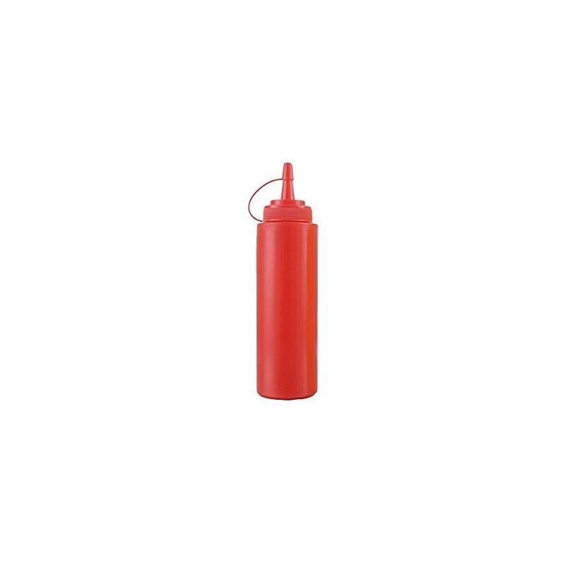 Bouteille à bec doseur, en plast. jaune 0,7l