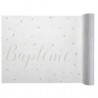 Runner da battesimo "Baptême" bianco 30 cm x 5 m