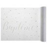 Runner da battesimo "Baptême" bianco 30 cm x 5 m
