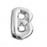 Palloncino d'argento lettera B, 36 cm.