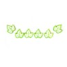 6 Confettis de table feuille