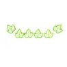 6 Confettis de table feuille
