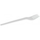 50 forchette bianche, biodegradabili, 16,8 cm