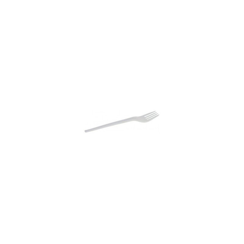 50 forchette bianche, biodegradabili, 16,8 cm
