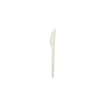 50 coltelli bianchi, biodegradabili, 16,8 cm