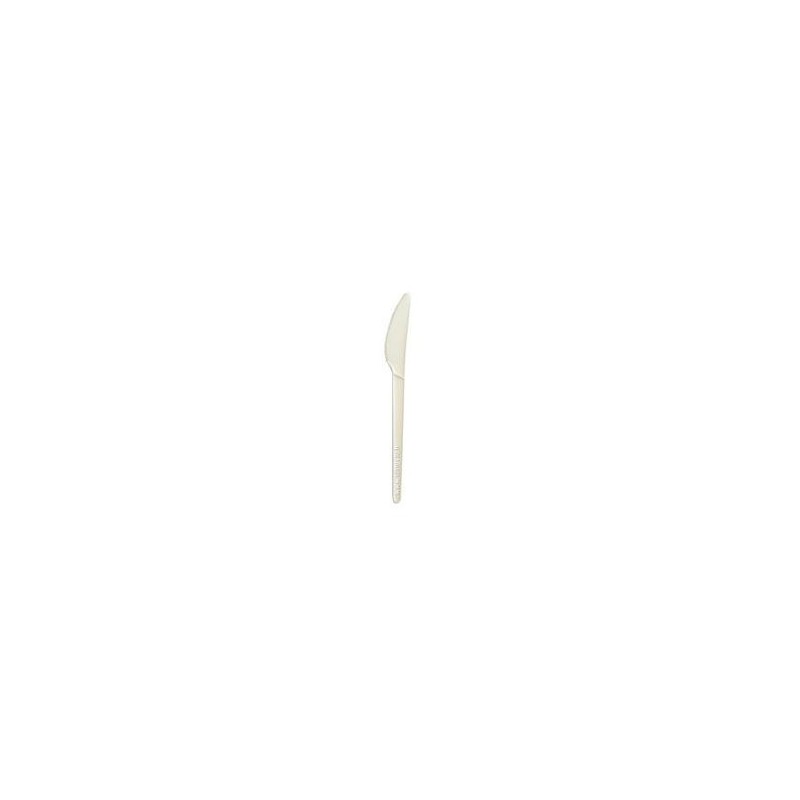 50 coltelli bianchi, biodegradabili, 16,8 cm