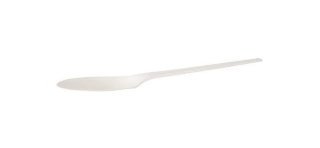50 cucchiai bianchi, biodegradabili, 16,8 cm