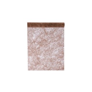Chemin de table fanon, chocolat, 30 cm x de 5 mètres