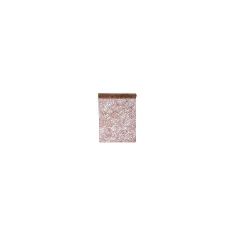 Chemin de table fanon, chocolat, 30 cm x de 5 mètres