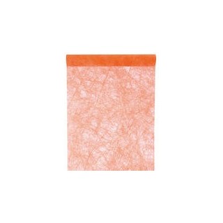 Chemin de table fanon, orange, 30 cm x 5 mètres