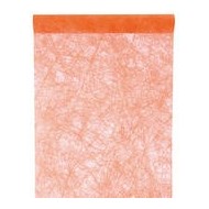 Chemin de table fanon, orange, 30 cm x 5 mètres