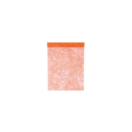 Chemin de table fanon, orange, 30 cm x 5 mètres
