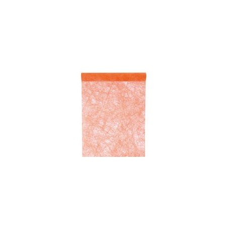Chemin de table fanon, orange, 30 cm x 5 mètres