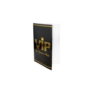 10 carte VIP nere 11x17 cm