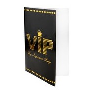 10 Cartes VIP noir 11x17 cm