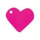 10 segna posto, cuore, 4 x 4 cm, fucsia