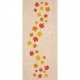 Chemin de table lin, feuilles automne 28cm x 5m