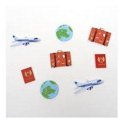 16 Konfettis, Tischdeko, Reise