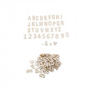 120 Buchstaben und Klebezahlen, 3x2cm