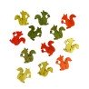 24 Hérissons bois, 3 couleurs assorties, 2 x1 cm