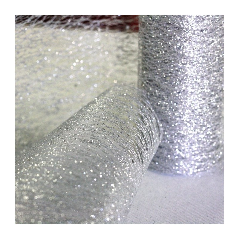 Chemin de table glitter noir 30cmx5m