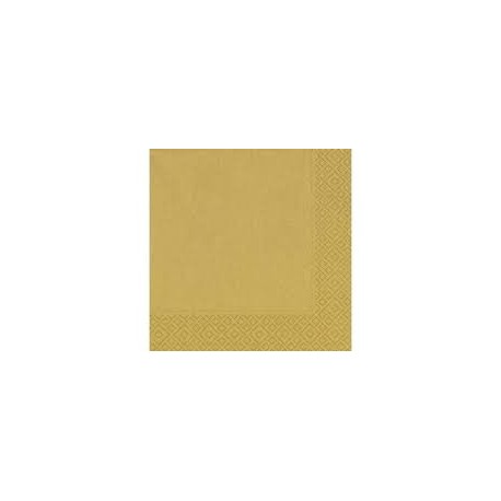 20 Tovaglioli 33x33 3 strati oro