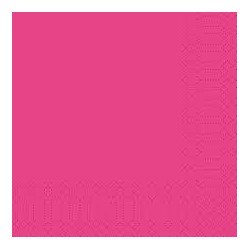 Serviettes 33x33 3 couches fuchsia
