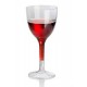 21 bicchieri da vino biodegradabili, 1dl, Ø 7,0x11,0 + 3,0 cm, 2 scomparti