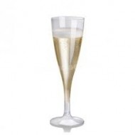 27 bicchieri da champagne biodegradabili, 1dl, Ø 5,3x15,0 + 3,0 cm, 2 scomparti