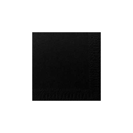 250 Serviettes coktail 24x24 noir