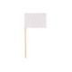 500 Piques drapeaux, 8cm, blanc.